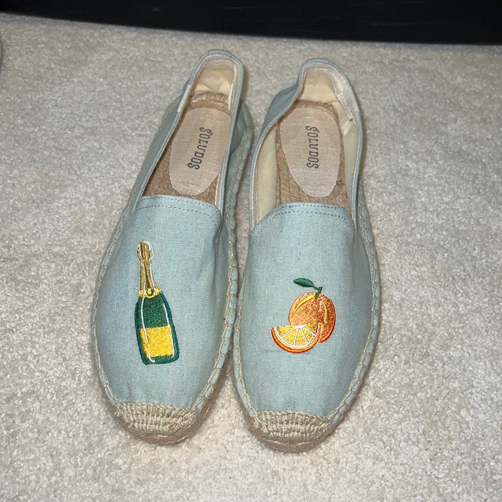 Mimosa Platform Smoking Slipper in Chambray